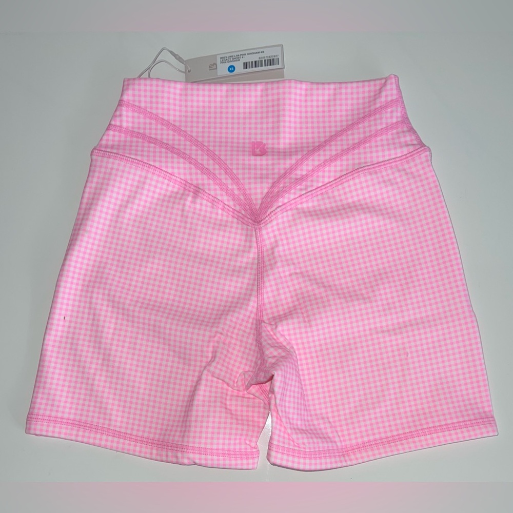 Buffbunny Legacy Short Pink Gingham- LARGE